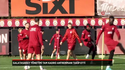 Galatasaray yönetimi tam kadro antrenmanda!