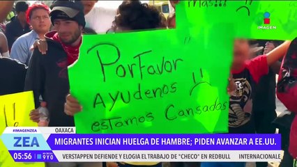Migrantes inician huelga de hambre; piden transporte para llegar a la CDMX
