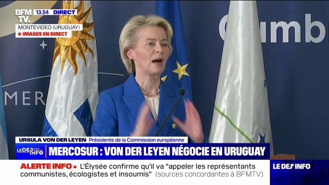 Mercosur: Cet accord est une nécessité politique , affirme Ursula Von Der Layen, présidente de la Commission européenne