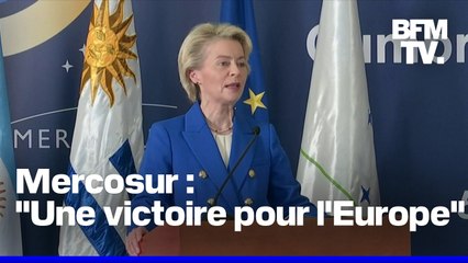 Mercosur: le discours en intégralité d'Ursula Von der Leyen, présidente de la Commission européenne