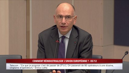 100% Sénat - Marché intérieur européen : audition d'Enrico Letta