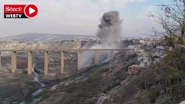 Rus uçakları Rastan köprüsünü vurdu