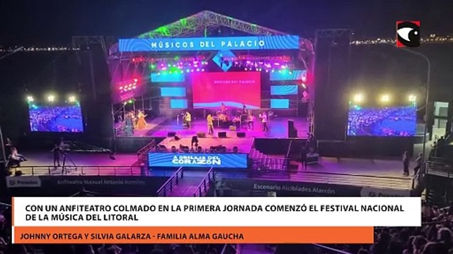 Con un anfiteatro colmado en la primera jornada comenzó el Festival Nacional de la Música del Litoral