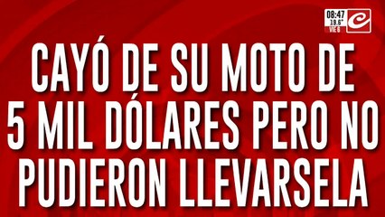 Impresionante registro: logró grabar el intento de robo de su moto de alta gama