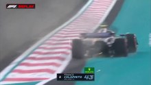 Colapinto tuvo una pequeña salida en la FP2 y necesitó ir a boxes: debió abandonar la carrera