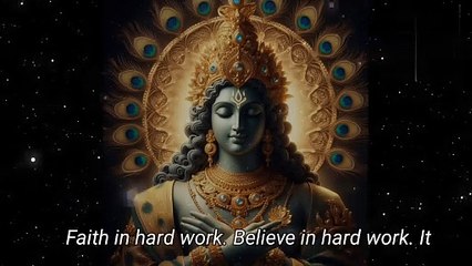 "Faith in Hard Work"' Shri Krishna Sayings