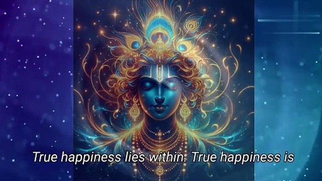 True Happiness Lies Within Shri Krishna Sayings