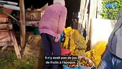 Louise, 92 ans, produit son cidre et ne "boit pas d'eau" !