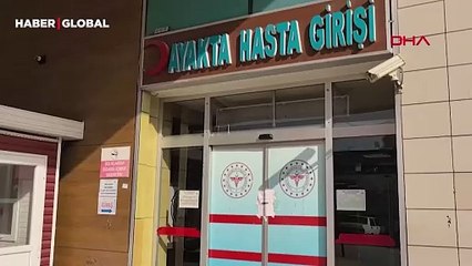 Bacağı kırılan kedi, hastanenin acil servisine sığındı