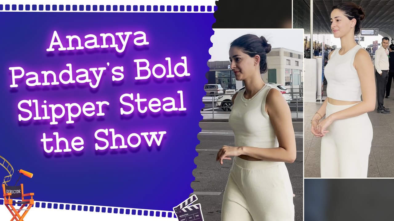 Ananya Panday Spotted At Airport in Stunning White Co-ord Set