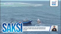Sister ship ng BRP Datu Pagbuaya na nagpatrolya sa Sandy Cay, sinubukan din umanong banggain ng Chinese militia ship | Saksi