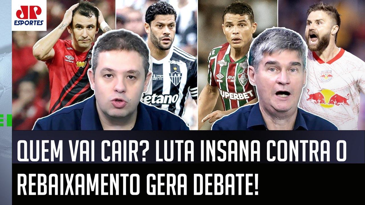 "É DESESPERADOR! E EU FALO: pra mim, quem VAI SE REBAIXADO é o..." Galo, Flu, Furacão ou Bragantino?
