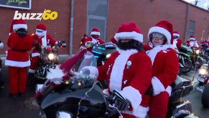 German Santas Are Riding Harleys for Charity