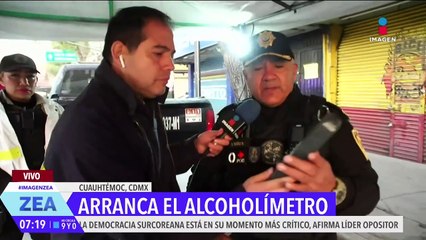 Arranca el programa Conduce sin Alcohol en la CDMX por las fiestas decembrinas