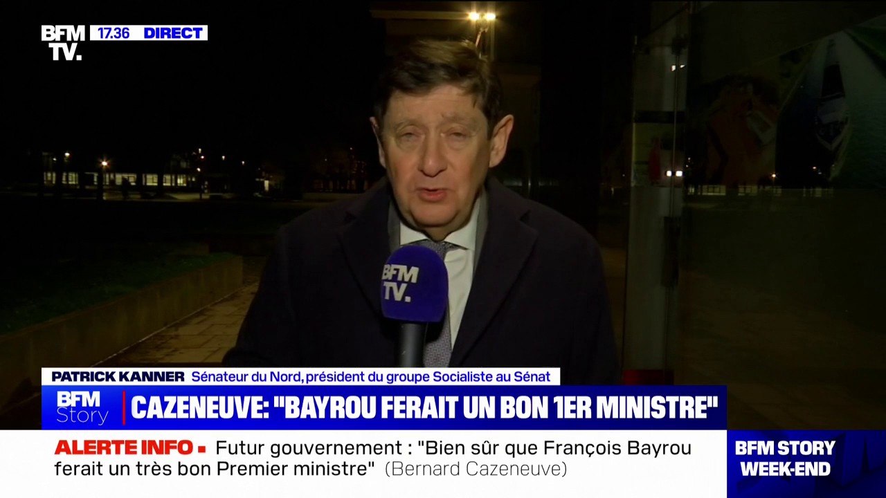 Patrick Kanner (PS) "confirme très solennellement" que les socialistes ne participeraient pas à un gouvernement mené par François Bayrou