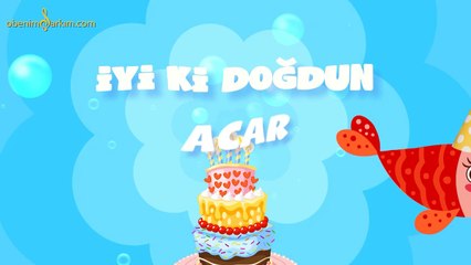 İyi ki Doğdun ACAR  - İsme Özel Kırmızı Balık Doğum Günü Şarkısı