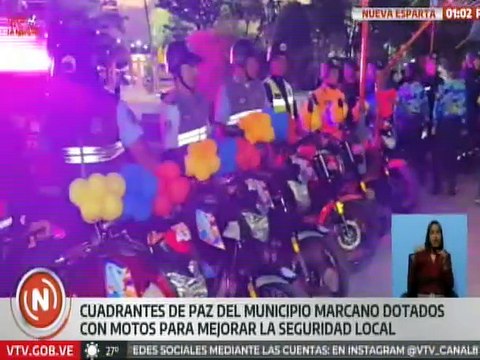 Dotan con unidades móviles a Cuadrantes de Paz en Nueva Esparta