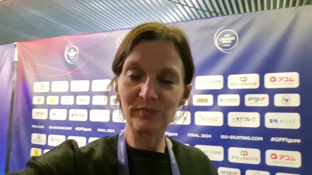 Grand Prix final of figure skating 2024, Grenoble. Assistant editor Jane Bradley speaks to Scottish ice dancer Lewis Gibson and partner Lilah Fear ahead of their skate.