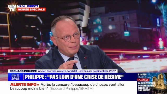 Édouard Philippe: Nous sommes en train de nous laisser aller