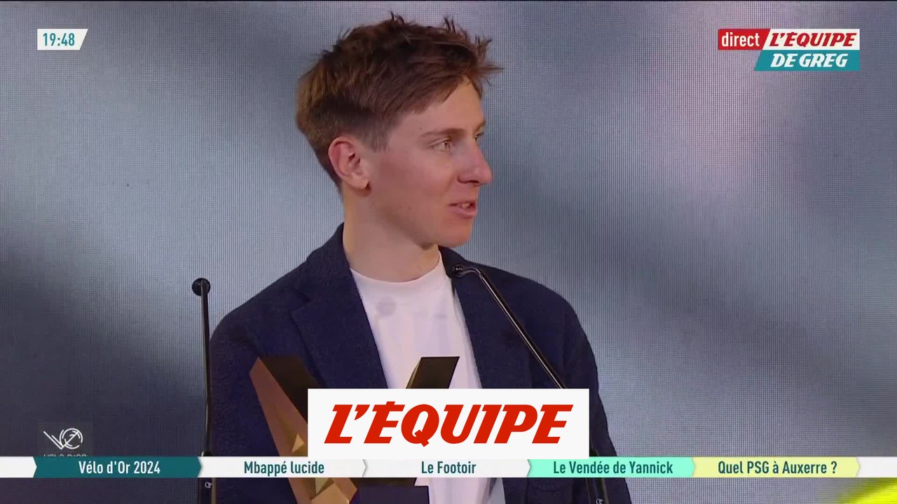 Pogacar sacré Vélo d'Or 2024 après son incroyable saison - Cyclisme - Vélo d'Or 2024
