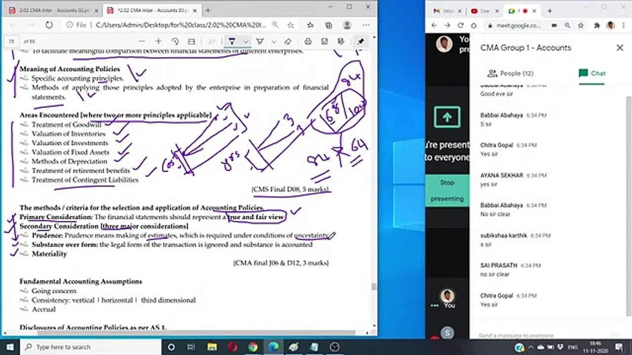 CMA Accounting Standards lecture part III