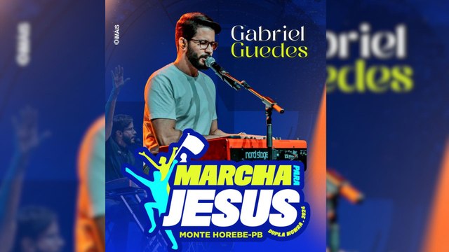 Pela primeira vez no Sertão, Gabriel Guedes se apresenta na Marcha Para Jesus de Monte Horebe
