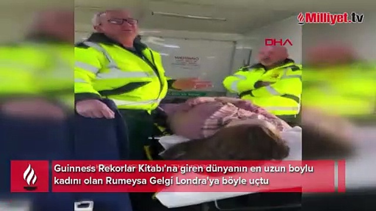 Dünyanın en uzun boylu kadını Rumeysa Gelgi bakın İngiltere'ye nasıl uçtu