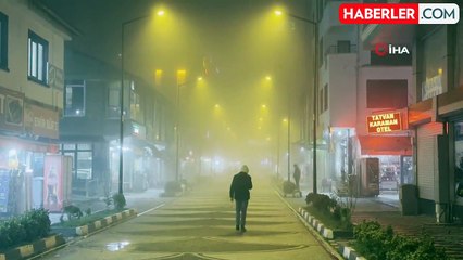 Tatvan'da Yoğun Sis Hayatı Olumsuz Etkiliyor