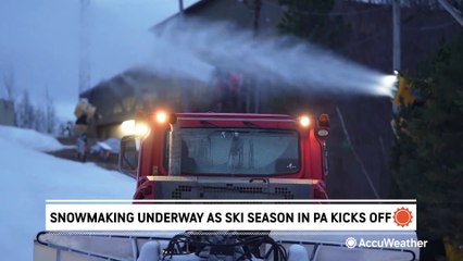 Man-made snow keeps the ski season on track in Pennsylvania