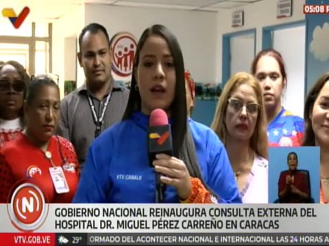 Caracas | Autoridades reinauguran edificio de consulta externa del Hospital Dr. Miguel Pérez Carreño