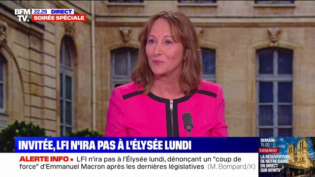 Consultations d'Emmanuel Macron: Il y a à nouveau une mise en scène des appareils politiques à l'Élysée , note Ségolène Royal