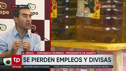 Anapo alerta “quiebra inminente de más de 14.000 productores de soya” ante veto a exportación de aceite