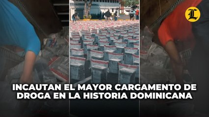 DNCD incauta el mayor cargamento de droga en la historia de República Dominicana