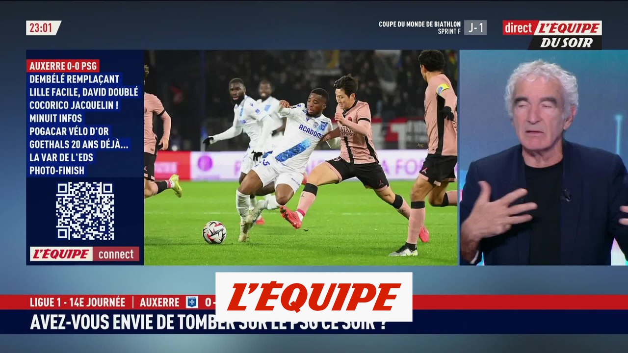 Accroché à Auxerre, le PSG prépare mal son déplacement capital en C1 - Foot - L1