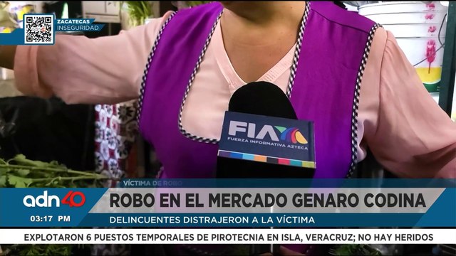 Así operan delincuentes para robar en el mercado Genaro Codina en Zacatecas