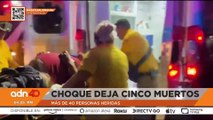 Choque deja cinco muertos y más de 40 personas heridas en Mazatlán, Sinaloa