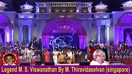 Legend M  S  Viswanathan By M  Thiravidaselvan singapore Vol 70   A L RAGHAVAN