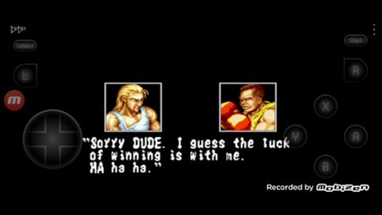 Fatal Fury Andy Bogard vs Michael Max Andy Bogard é derrotado por Michael Max