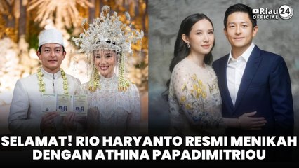 Selamat! Rio Haryanto Resmi Menikah dengan Athina Papadimitriou