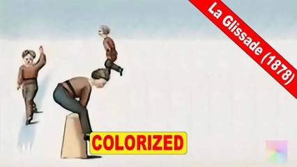 La Glissade (1878) | The Slide | Old Colorized Movie