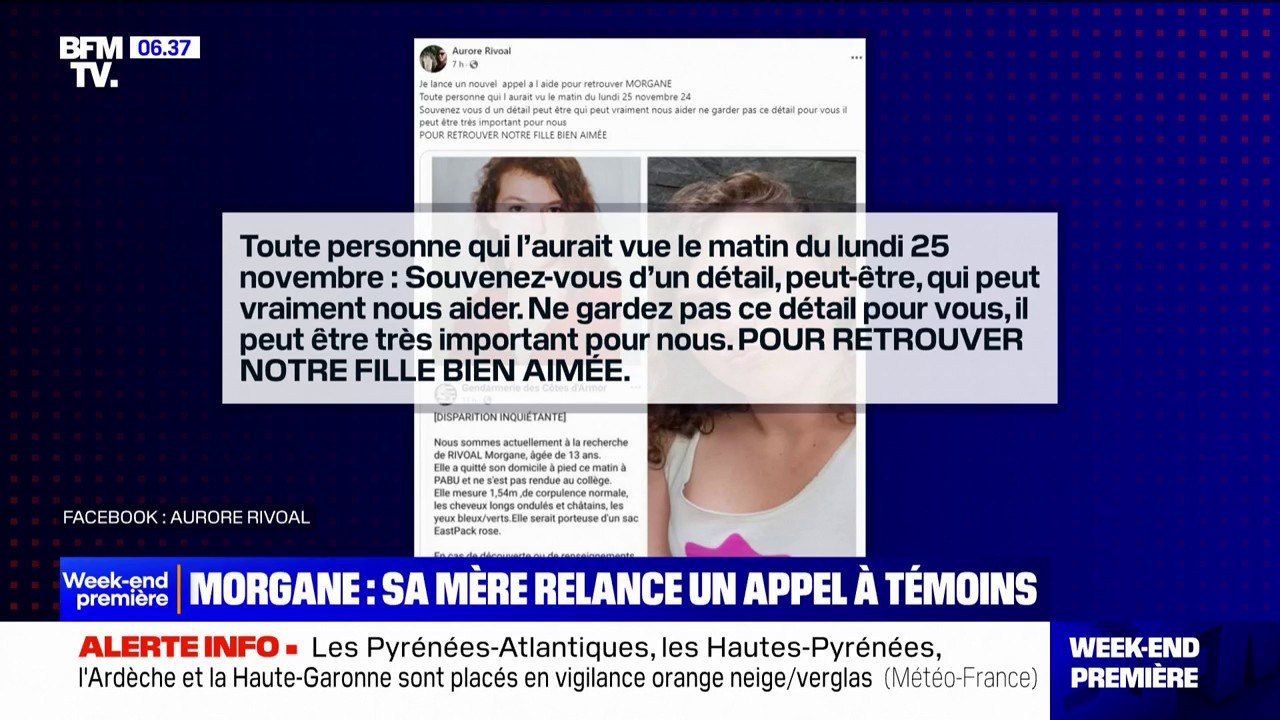 "Souvenez-vous d'un détail": la mère de Morgane, disparue depuis 12 jours, lance un nouvel appel à témoins