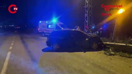 Osmaniye'de korkunç kaza! 2 otomobil çarpıştı 1 ölü, 2 yaralı
