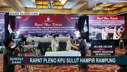 Rekapitulasi Suara Pemilihan Gubernur dan Wakil Gubernur Sulawesi Utara Hampir Rampung