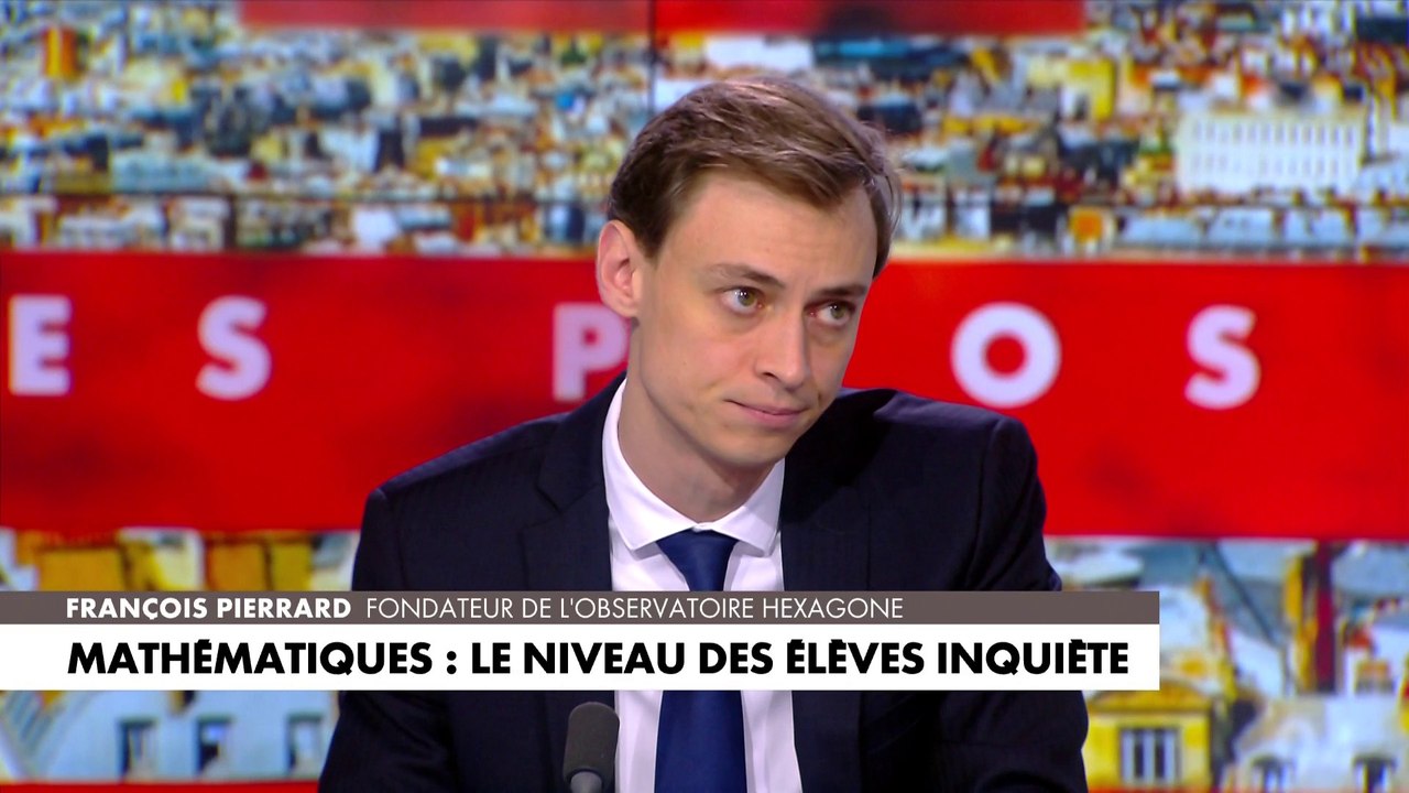 «La France est le pire pays d’Europe» en mathématiques, selon François Pierrard
