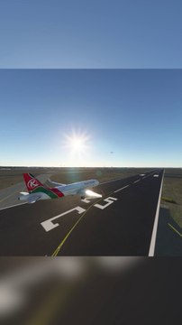 Challenging Touchdown: Kenya Airways A320neo at Frankfurt Main Airport (FRA), Frankfurt, Germany #landing #fly #flights #flightlovers #flyinglover #aviation #A320neo #flying #aviationlovers