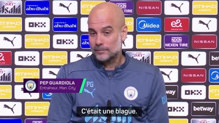 Man. City - Guardiola calme le jeu avec Mourinho : "C'était une blague"