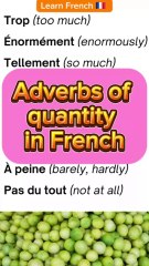 Adverbs of quantity in French ✔️ | Learn French Vocabulary with Moh and Alain #learnfrench