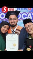 Cancer survivor graduates as top student in class