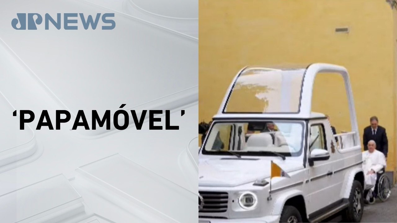 Papa Francisco recebe carro elétrico para aparições