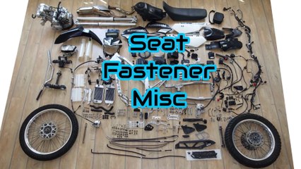 Why it´s so heavy! Weight of a Motorcycle EP11: Seat, Fastener, Misc Kawasaki KLX 250/300     no sound